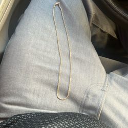 14k Gold Chain With diamonds For Ladies