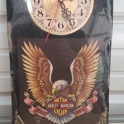Vintage Harley Davidson Clock 