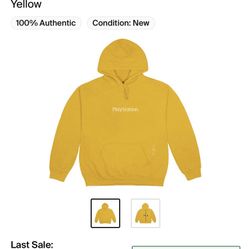 Travis Scott Motherboard IV Hoodie Yellow Size L