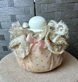 Vintage Handmade Cotton Ball Holder