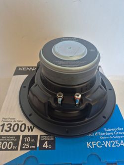 KENWOOD ( 1 ) 10 INCH SINGLE VOICE COIL CAR SUBWOOFER 1300 WATTS