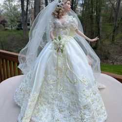 Ashton Drake “Melody” Porcelain Bride Doll Wedding Gown