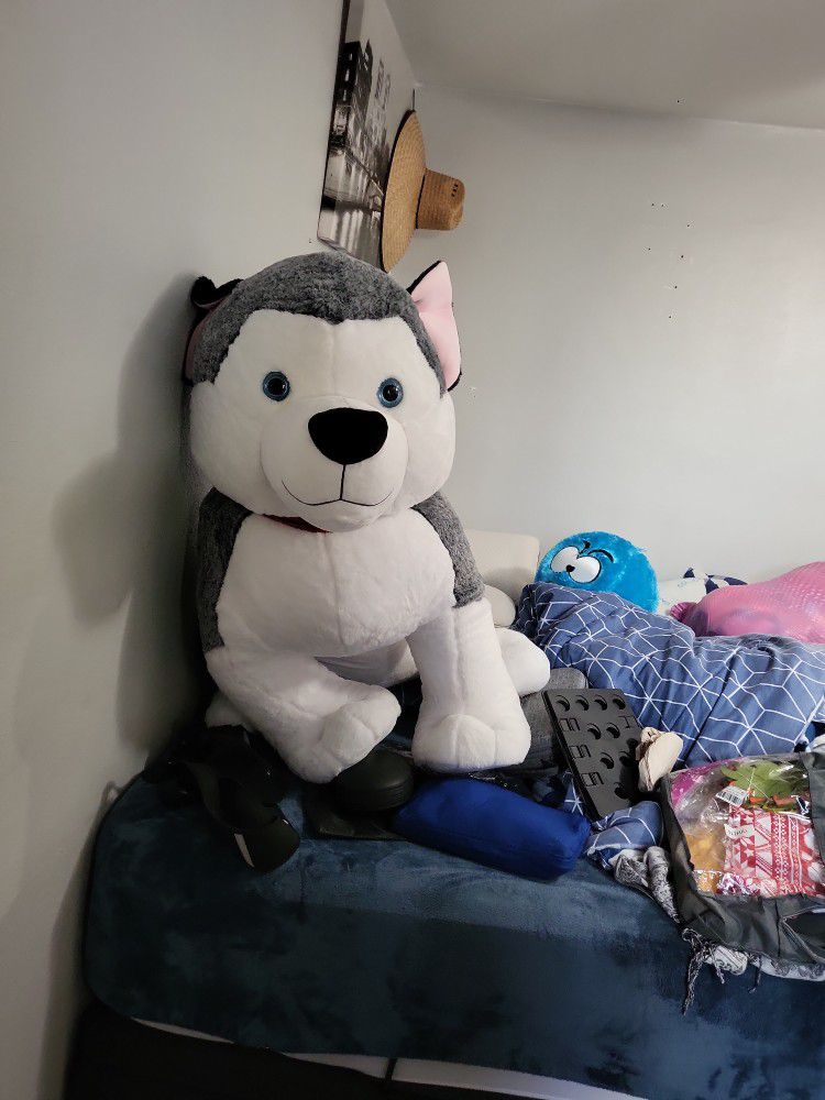 Giant Husky Stuffed Animal 
