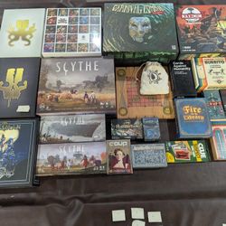 Board Game sale, Scythe, Kickstarter And Party Games