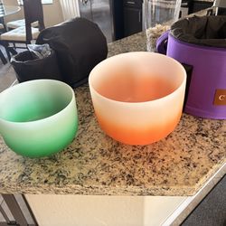 Meditation crystal bowls