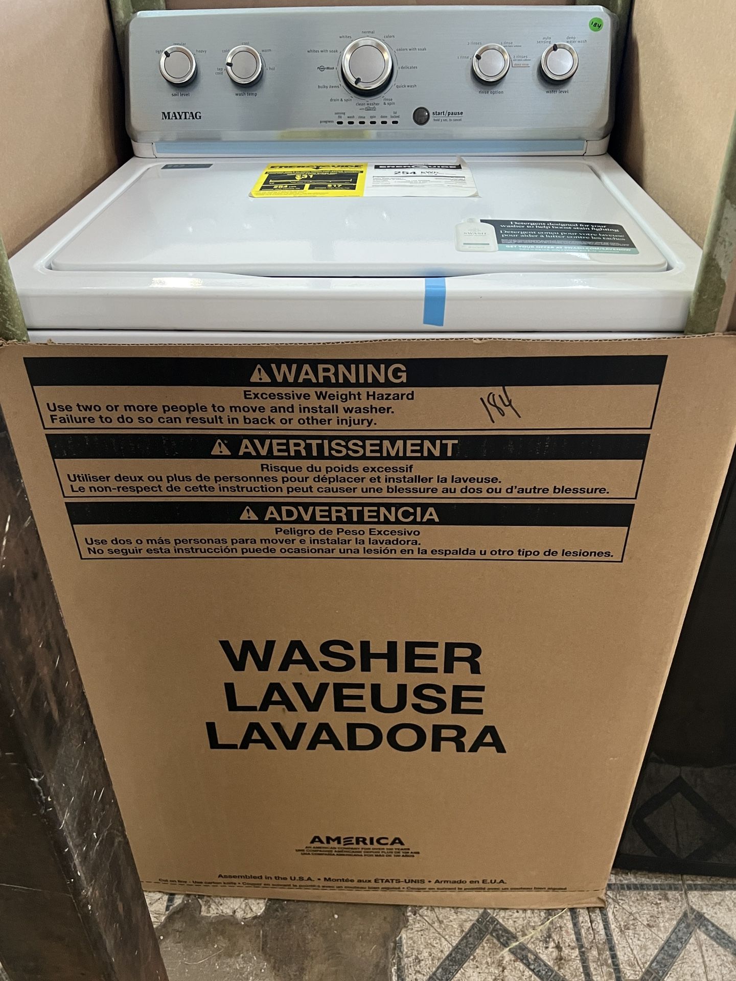 NUEVA LAVADORA MAYTAG 1 AÑO DE GARANTIA DE FABRICANTE