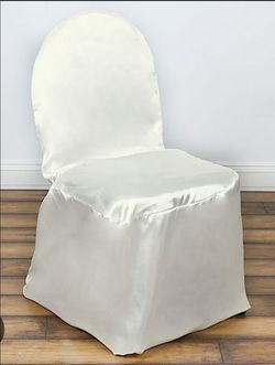 satin chair cover beige 100 piezas