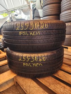  255 50R 20 USED TIRES FALKEN 2555020 USED TIRES (PAIR) MOUNT BALANCE INCLUDED
