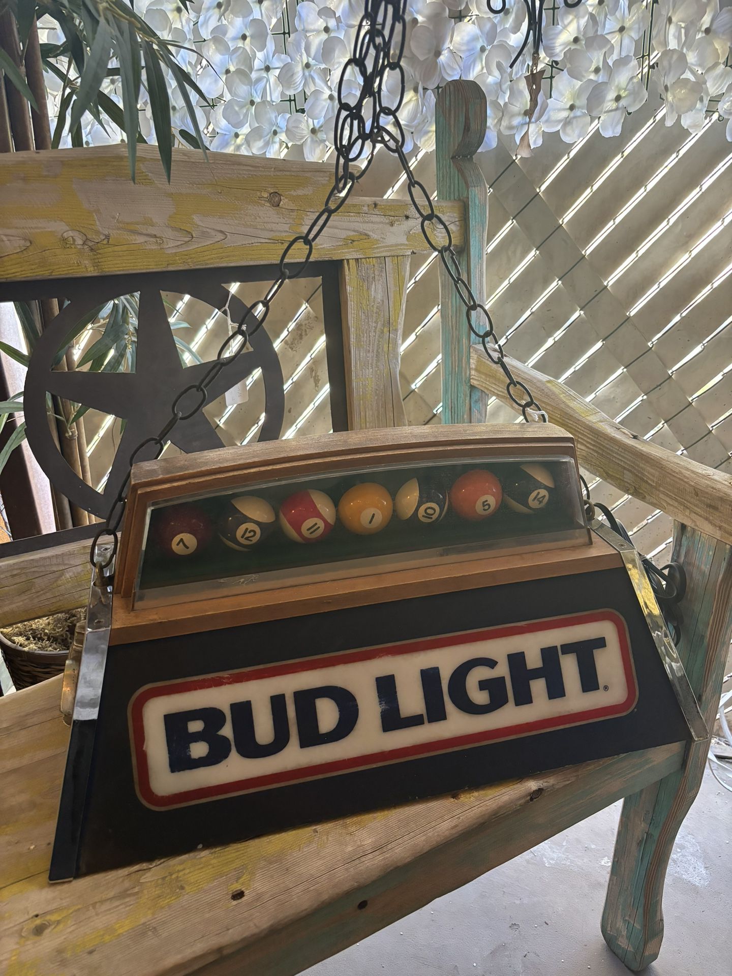 Vintage Pool Table Bar Light