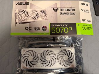 ASUS TUF Gaming RTX 5070 Ti OC White BTF Edition (Opened) – $975