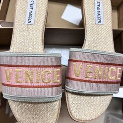 Steven Madden Knox Bright Flat Slide Sandal size 7.5 Brand New in original box