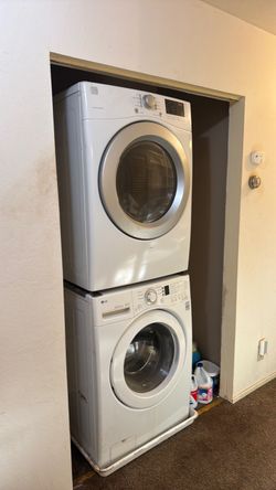Washer and Dryer large stackable front load
