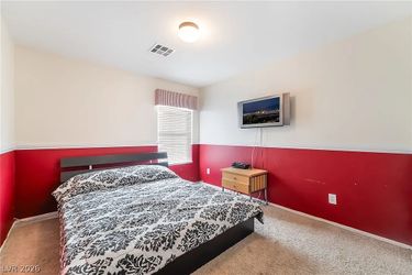 Modern Dark Wood Queen Bed Frame W/ Mattress