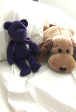 Princess Diana beanie baby 1997 edition & Bones beanie baby