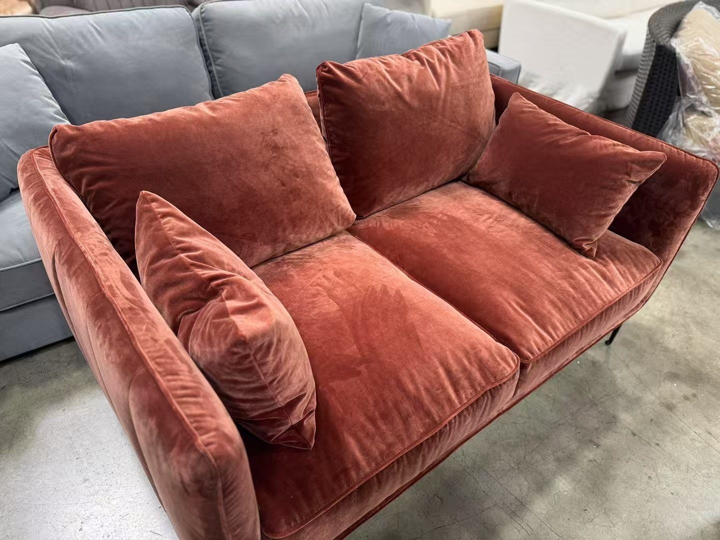 57”Down loveseat,$180