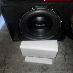 15 “ Speaker With Grill Speakers And 2 Amps 