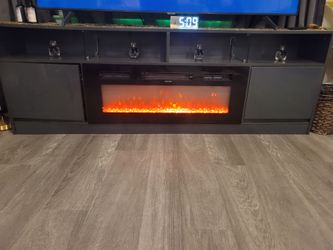Fireplace TV Stand with 36" Electric Fireplace for TVs up to 80"
