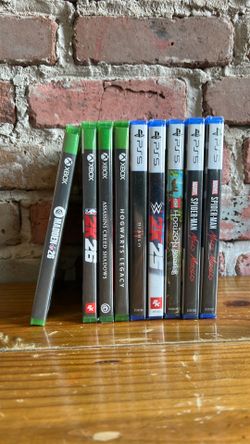 Mixed game lot all brand new Xbox series, X and PlayStation 5