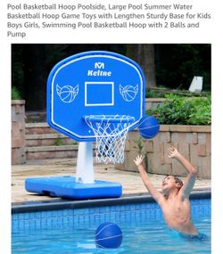 Keltne Poolside Basketball Hoop with 2 Balls