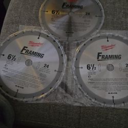 3 MILWAUKEE 6-1/2" FRAMING $12 EACH 