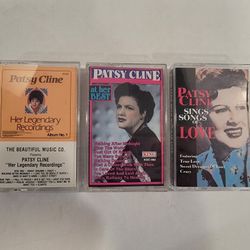 Lot of 3 Patsy Cline Cassette Tapes ~ Country Music