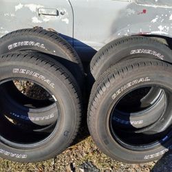 SET OF NEW 245-65-17 GENERAL GRABBER TIRES