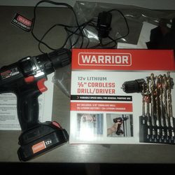 Warrior drill with drill bit set