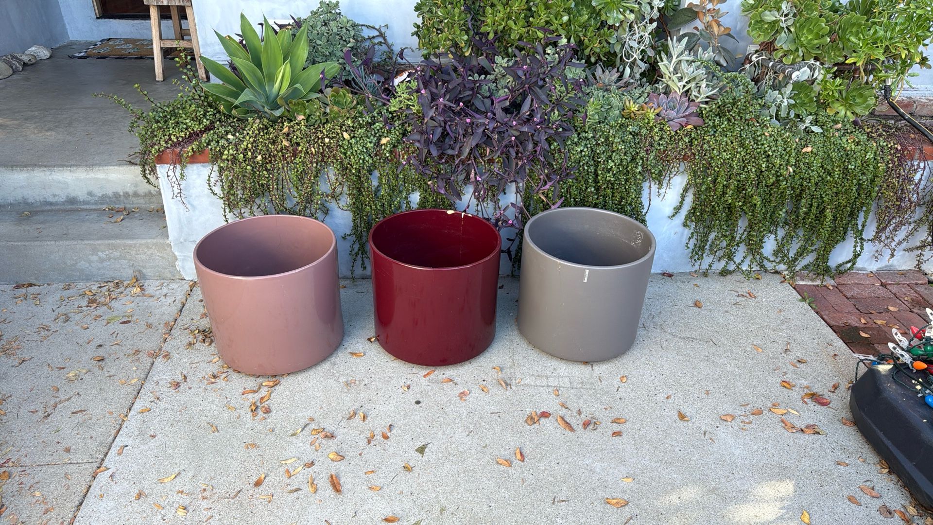 Vintage Gainey Ceramic Plant Pot Bundle