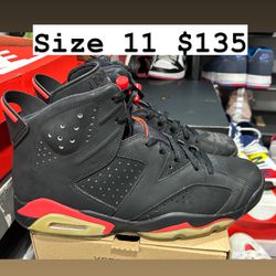 Jordan Retro 6s Infrared Size 11 Men 