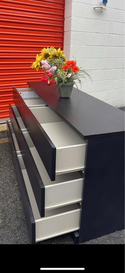 Delivery available . IKEA long dresser with big drawers. Drawers sliding smoothly