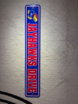 University of Kansas street sign decoration