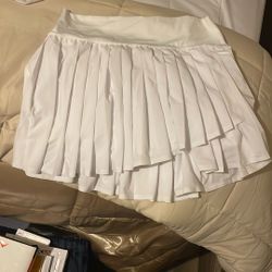White Tennis Skort