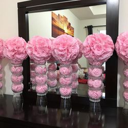 6 Centerpiece Pink 