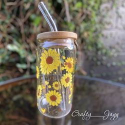 Sunflower Glass Tunbler