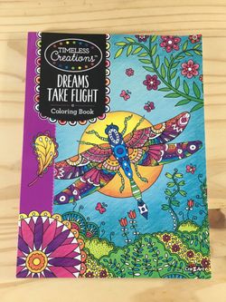 Cra-Z-Art Timeless Creations Coloring Book, Dreams Take Flight