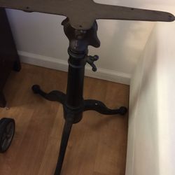 Antique cast iron drafting table stand