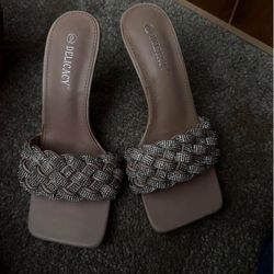 Pink Sparkling Heels Size 9