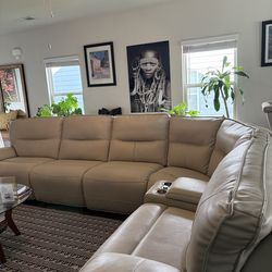 Luxurious Leather Sectional