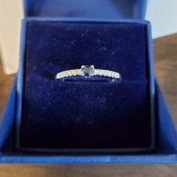 Sapphire and Diamond Ring (Size 7)