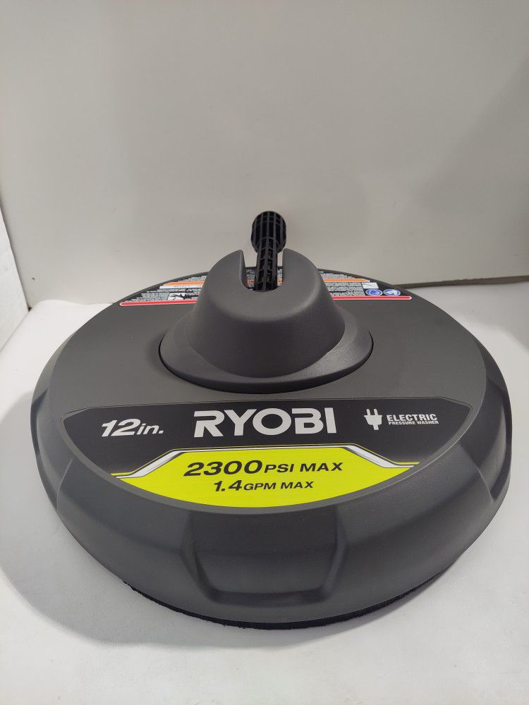 Bb-222 Ryobi 12" Surface Cleaner for use with Electric Pressure Washers 