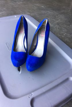 Blue heels