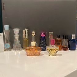 Vintage Miniature Women’s Perfume Bottle Lot 11 Different 