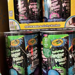 Crayola Finger Paint Bath Activity 