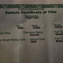 1998 Honda Civic