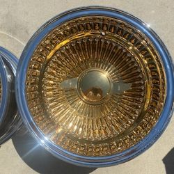 13x7 USA Triple Chrome Plated Dishes USA Gold Dipped 