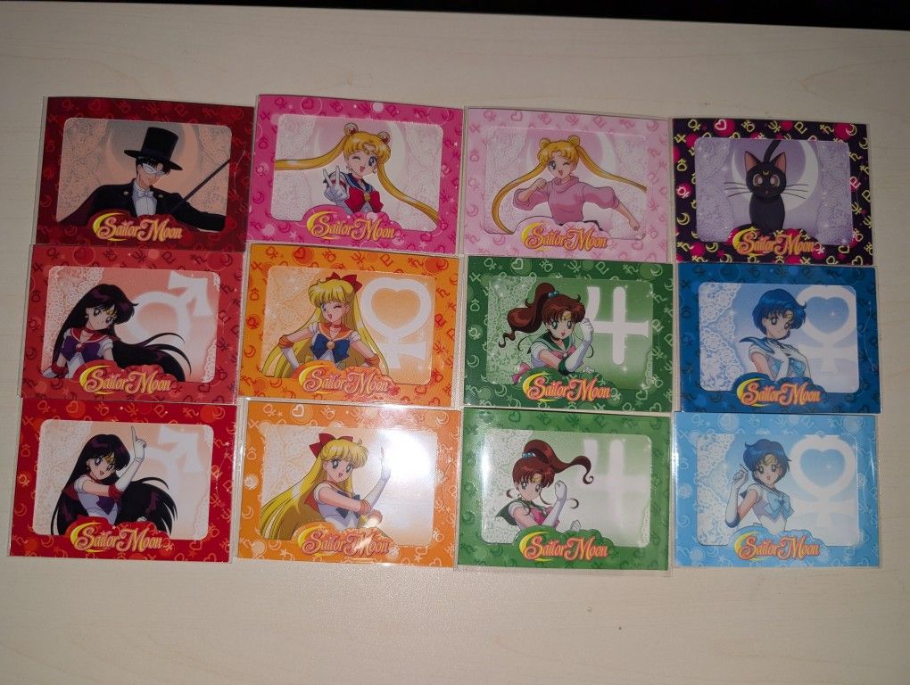 Sailor Moon Cybercel Series 1 Common Set Cards
