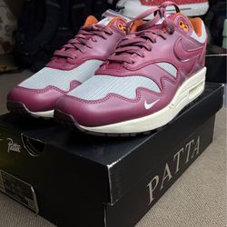 Nike 1 Air Max Patta Waves Rush Maroon