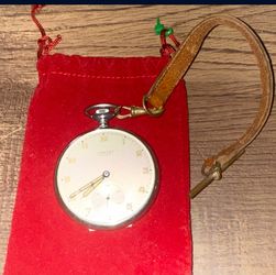 Vintage Pocket Watch Lancet Nivrel  WW2 Swiss 15 Jewel Wind Up Pocket Watch