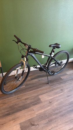 Black Mountain Bike with Front Suspension