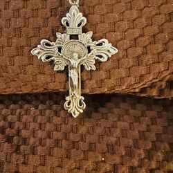 VINTAGE ANTIQUE BAROQUE CRUCIFIX PERFECT CONDITION 